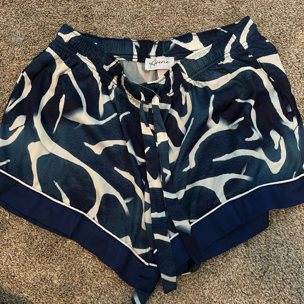 Averie Sleep Pajama Shorts Blue size large